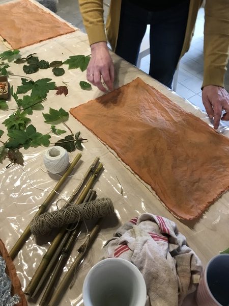 Atelier Ecoprint et teinture végétale PaMa Fabrique