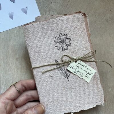 Petit carnet en papier recyclé